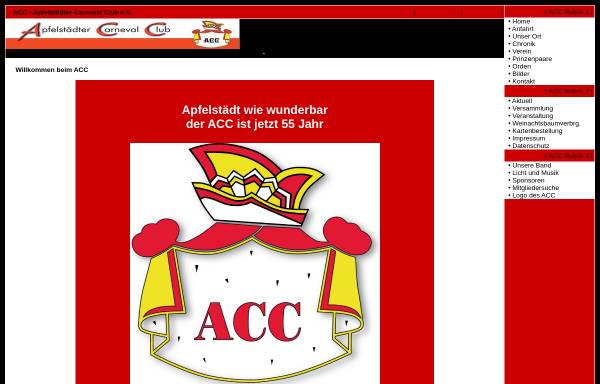 Vorschau von www.acc-apfelstaedt.de, Apfelstädter Carneval Club