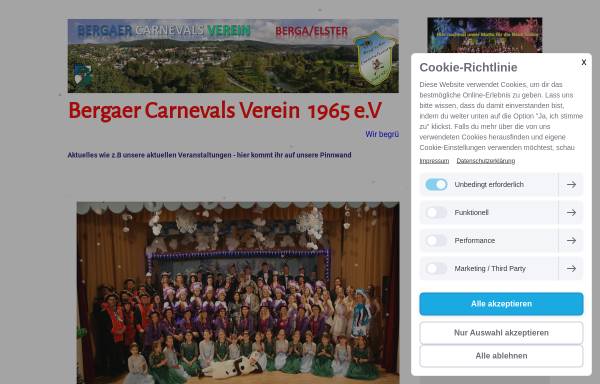 Vorschau von www.bergaer-carneval-verein.de, Berg'scher Carnevals Verein 1965 e.V.