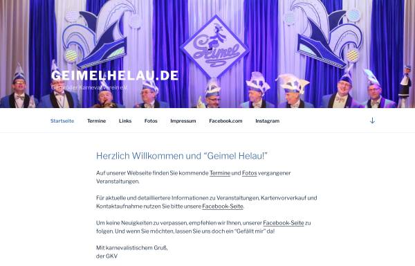 Vorschau von www.geimelhelau.de, Gernröder Karneval Verein e.V.