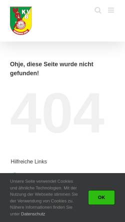 Vorschau der mobilen Webseite www.kvb-ev.de, Karneval-Verein-Benshausen e.V.