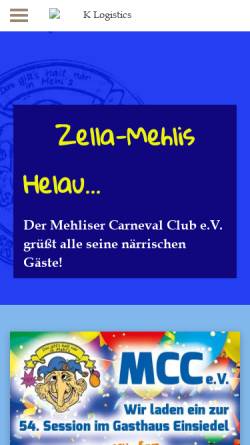 Vorschau der mobilen Webseite www.dermcc.de, Mehliser Carneval Club e.V.