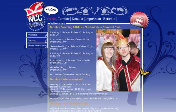 Vorschau von www.ncc-helau.de, Niederdorlaer Carneval Club