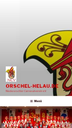 Vorschau der mobilen Webseite www.orschel-helau.de, Niederorschler Carnevalsverein e.V.