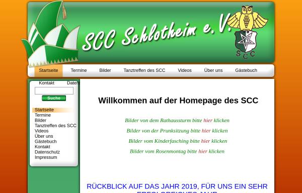 Vorschau von www.scc.schlotheim.info, Schlotheimer Carneval Club e. V.