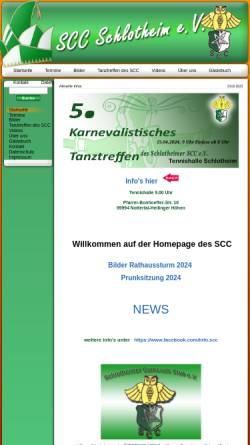 Vorschau der mobilen Webseite www.scc.schlotheim.info, Schlotheimer Carneval Club e. V.
