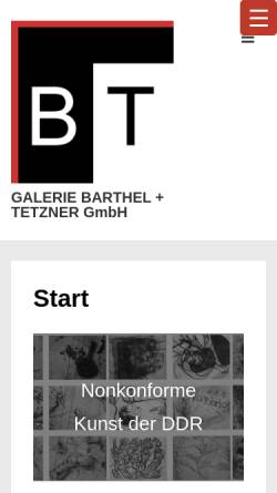 Vorschau der mobilen Webseite www.barthel-tetzner.de, Galerie Barthel+Tetzner