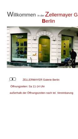 Vorschau der mobilen Webseite www.zellermayer.de, Zellermayer Galerie