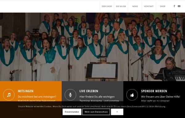 Vorschau von www.celebration-choir.de, The Celebration Gospel Choir