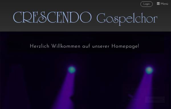 Vorschau von www.crescendo-gospelchor.de, Crescendo