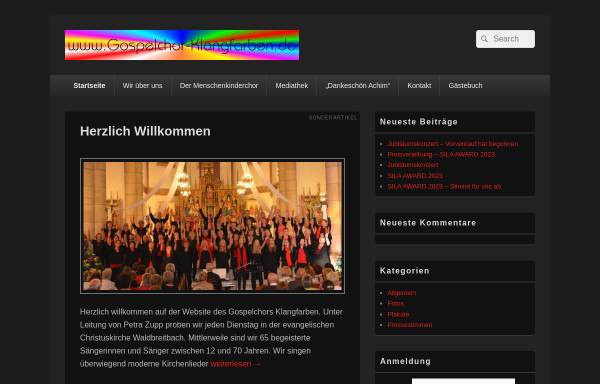 Vorschau von www.gospelchor-klangfarben.de, Gospelchor Klangfarben
