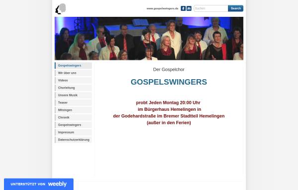 Vorschau von www.gospelswingers.de, Gospelswingers