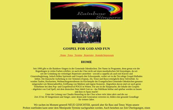 Vorschau von www.rainbowsingers-mg.de, Rainbow-Singers