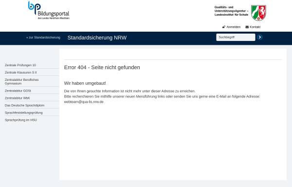 Vorschau von www.standardsicherung.schulministerium.nrw.de, NRW - Zentralabitur Mathematik