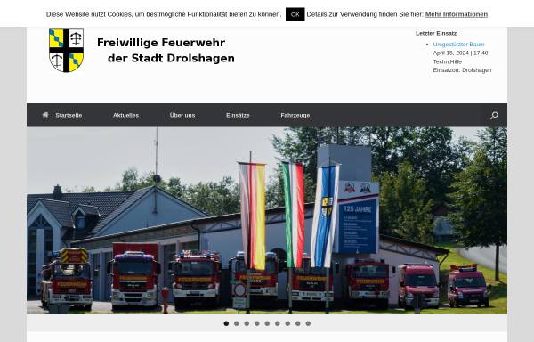 Vorschau von feuerwehr-drolshagen.de, Freiwillige Feuerwehr Drolshagen