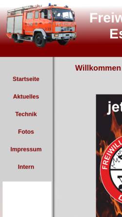 Vorschau der mobilen Webseite www.ffdilldorf.de, Freiwillige Feuerwehr Essen-Dilldorf