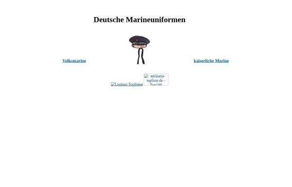 Vorschau von www.marineuniformen.de, Uniformen der deutschen Marinen