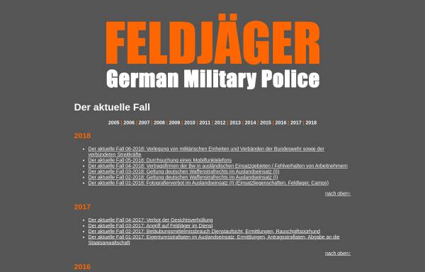 Vorschau von www.militarypolice.de, Die Feldjäger (inoffiziell)