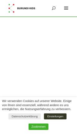 Vorschau der mobilen Webseite www.burundikids.org, Burundikids e.V.