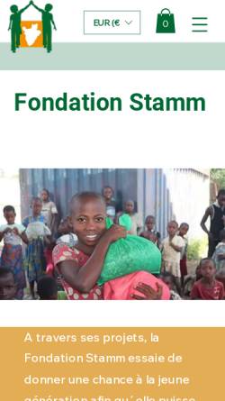 Vorschau der mobilen Webseite www.fondation-stamm.org, Fondation Stamm