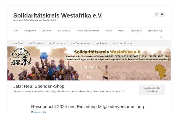Vorschau von www.solidaritaetskreis-westafrika.de, Solidaritätskreis Westafrika e.V.