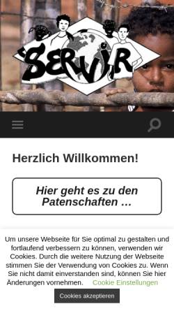 Vorschau der mobilen Webseite www.servir.de, Servir e.V.