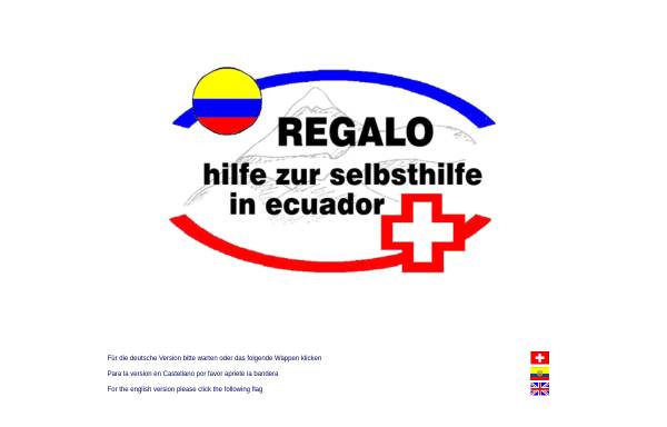 Vorschau von www.regalo-ecuador.org, REGALO hilfe zur selbsthilfe in ecuador