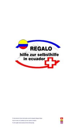 Vorschau der mobilen Webseite www.regalo-ecuador.org, REGALO hilfe zur selbsthilfe in ecuador