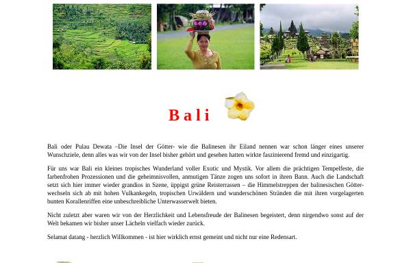 Reiseerinnerungen - Bali [Vivien & Erhard Veit]
