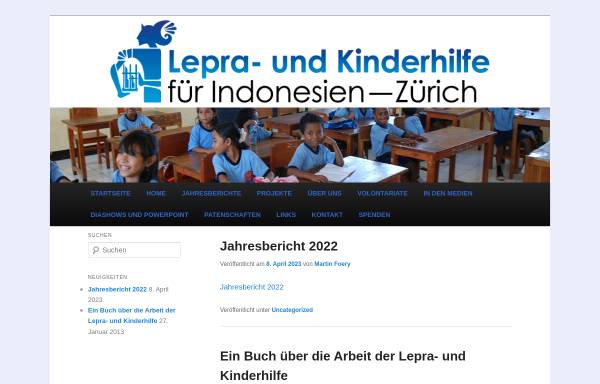 Vorschau von www.leprakinderhilfe.ch, Lepra-und Kinderhilfe für Indonesien