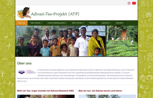 Vorschau von www.adivasi-tee-projekt.org, Adivasi-Tee-Projekt