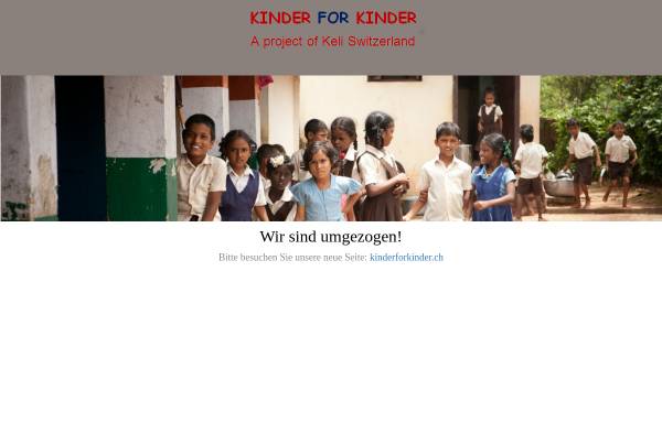 Vorschau von www.kinderforkinder.org, Kinder für Kinder