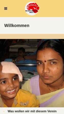 Vorschau der mobilen Webseite www.neuro-hilfe-indien.de, Neurochirurgische Hife Indien e. V.