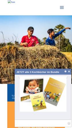 Vorschau der mobilen Webseite www.tani.at, Verein Tani