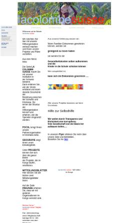 Vorschau der mobilen Webseite www.colombe-suisse.ch, La Colombe Suisse