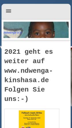 Vorschau der mobilen Webseite ndwenga-fellbach.de, Ndwenga e.V.