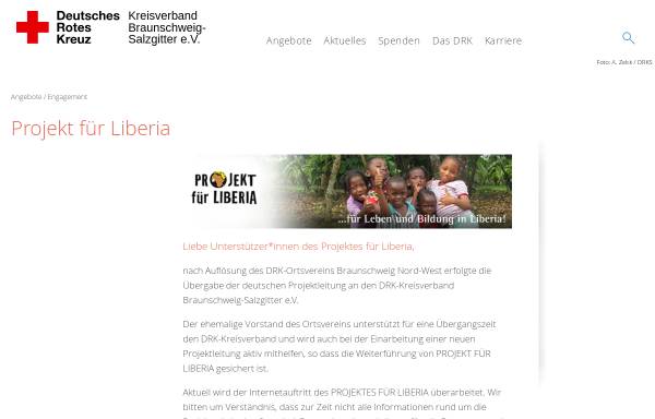 Vorschau von www.liberia-projekte.de, Projekt für Liberia