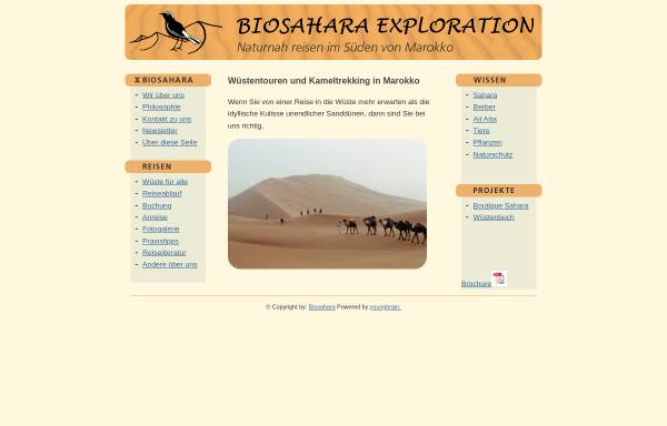 Vorschau von www.biosahara.com, Biosahara Exploration