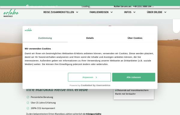 Vorschau von www.erlebe-marokko.de, Erlebe Marokko