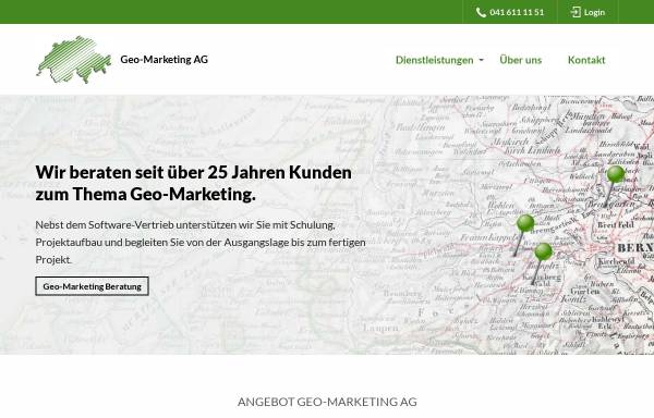 Vorschau von www.geo-marketing.ch, GEO-Marketing AG, Stans