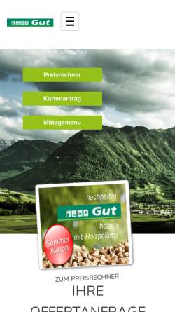 Vorschau der mobilen Webseite www.gutstans.ch, Josef Gut AG, Stans