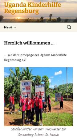 Vorschau der mobilen Webseite www.ukihi.de, Uganda Kinderhilfe Regensburg e.V.