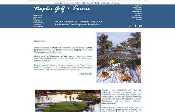 Vorschau von www.naples-golf-tennis.de, Naples Golf + Tennis