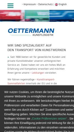 Vorschau der mobilen Webseite www.oettermann.de, Oettermann, Jörg