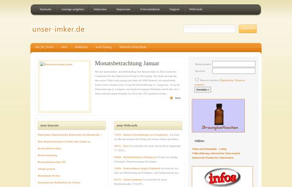 Vorschau von www.unser-imker.de, Unser Imker