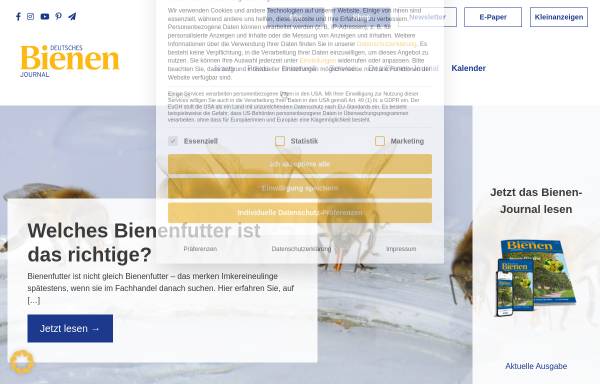Vorschau von www.bienenjournal.de, Deutsches Bienen Journal
