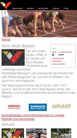 Vorschau der mobilen Webseite www.vomstein.ch, LC vom Stein Baden