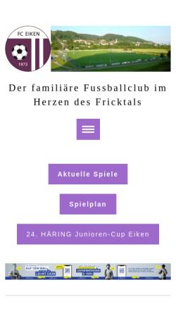 Vorschau der mobilen Webseite www.fceiken.ch, FC Eiken