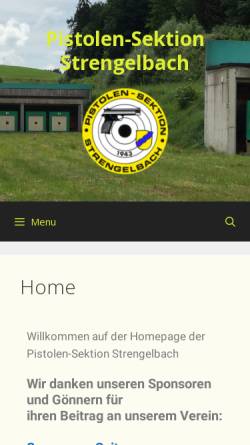 Vorschau der mobilen Webseite www.ps-strengelbach.ch, Pistolen-Sektion Strengelbach