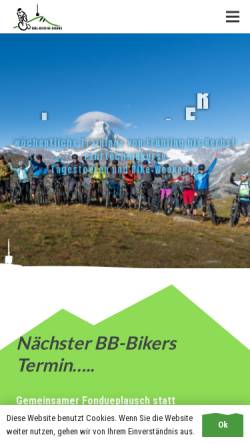 Vorschau der mobilen Webseite bbbikers.ch, Biel Bienne Bikers