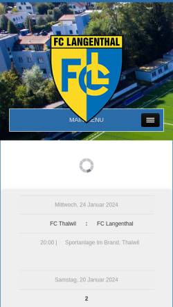 Vorschau der mobilen Webseite www.fclangenthal.ch, FC Langenthal